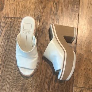 Dolce Vita Ivory Mules as 6.5